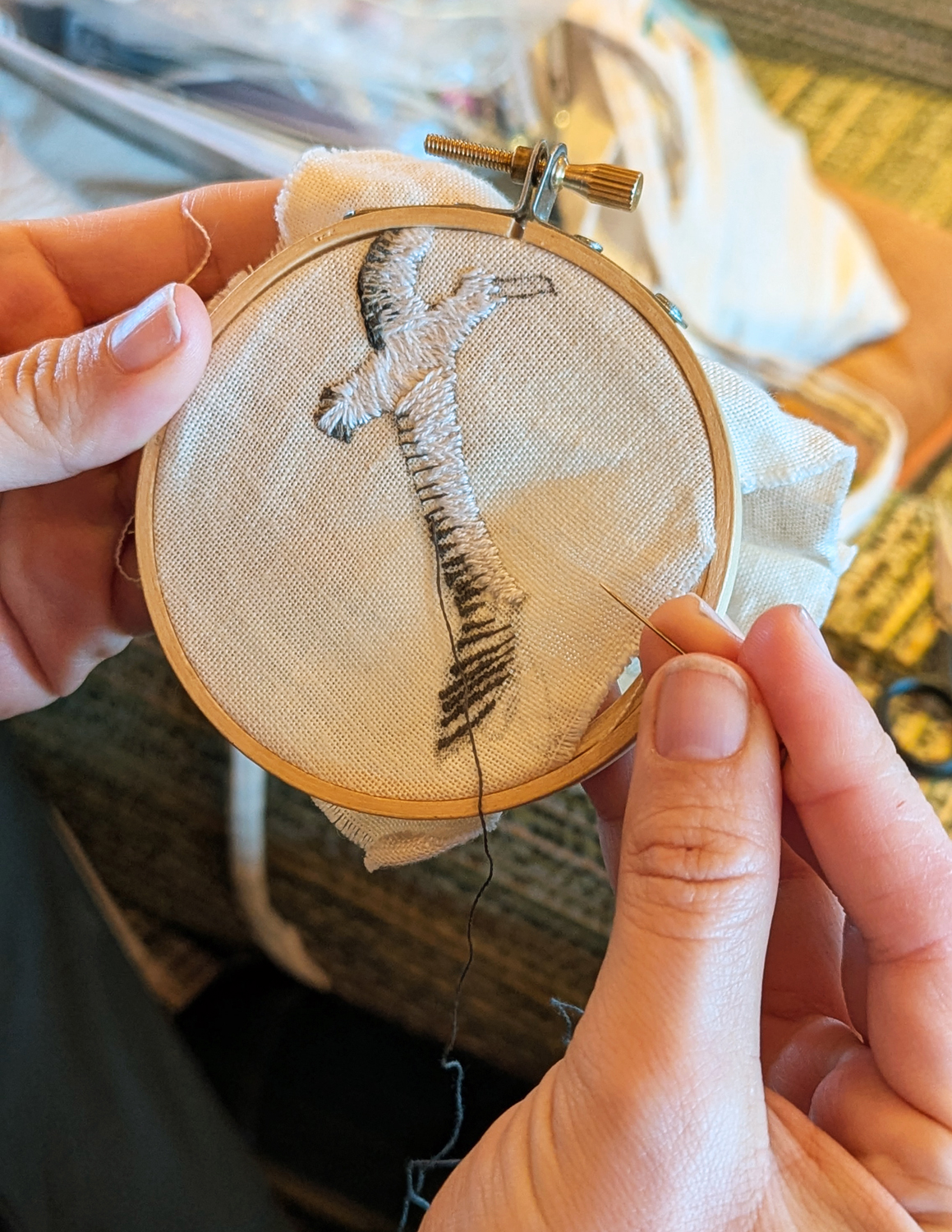 Postcard crafting process, image 1