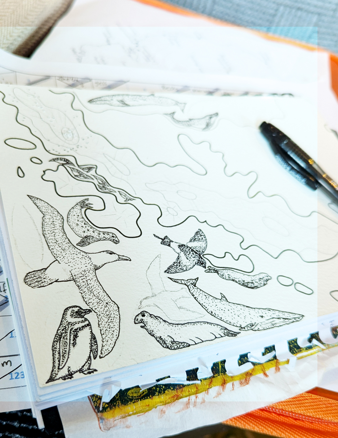 Postcard crafting process, image 3