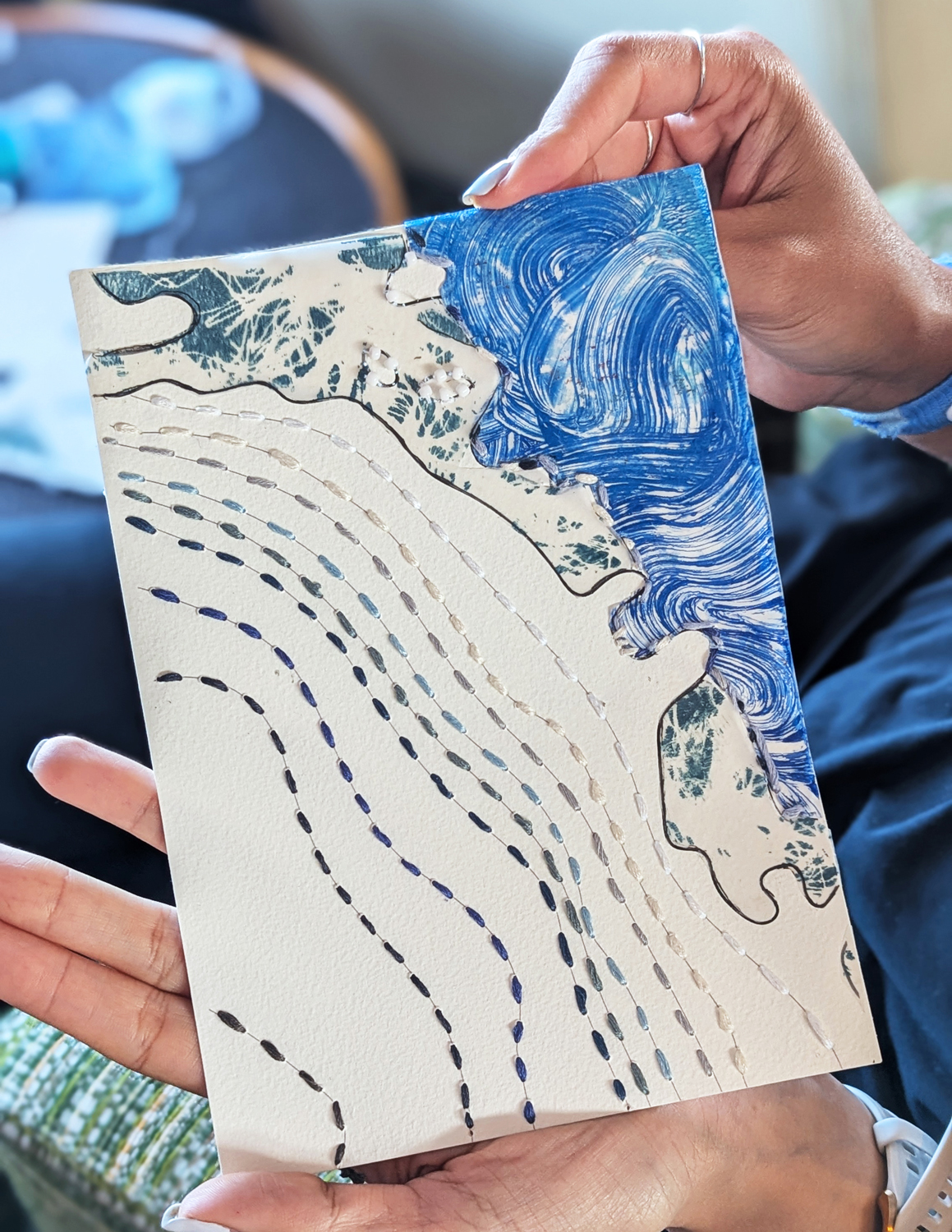 Postcard crafting process, image 6